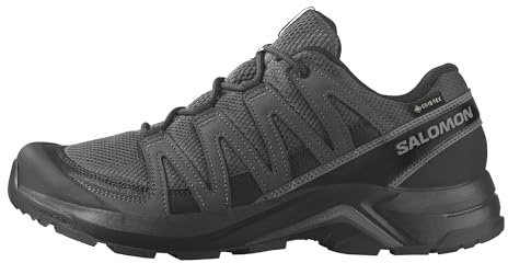 Salomon Men's X-Adventure Recon Gore-Tex Hiking Shoe, Waterproof Traction and Support for Fast Hikes & Mixed Terrain - Asphalt/Castlerock/Black - 10 Medium