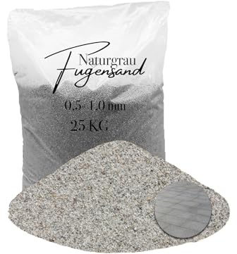 25 kg Fugensand Einkehrsand Quarzsand hellgrau 0,5-1,0 mm für enge Fugen trocken