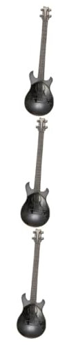 SHOWERORO 3 Stück Eleganter Servierlöffel in Gitarrenform Rührlöffel Aus Edelstahl 304 Teerührer Einfach Zu Verwenden Spülmaschinenfest Schwarz