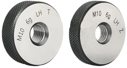Gewindelehrring Gewinde-Ringlehre, 6 g, linker Zahn, LH-Ringlehre, G/No Go Gage, Außengewinde-Ringlehre M2–M30, linksseitiges Messwerkzeug(M14X1 LH)