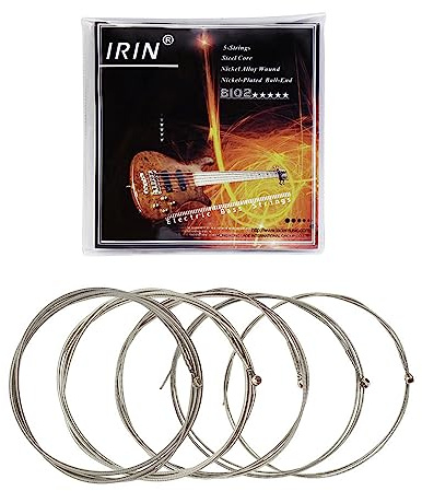 YHAILI Cordes de basse électrique en alliage de nickel - 1,14 mm - 3,29 mm - 5 cordes - Pièces de réparation pour basse électrique