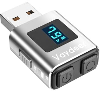 VAYDEER Mouse Jiggler mit App, Silber