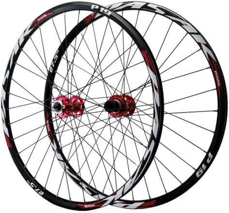 GEIRONV Scheibenbremse 26 27,5 29 Zoll Mountainbike Laufräder, 32 Loch Fahrradnabe Vorder Und Hinterradsatz Aus Aluminiumlegierung Scheibenbremse Schnellspanner 12 Gänge(Front Rear Wheels,29inch)