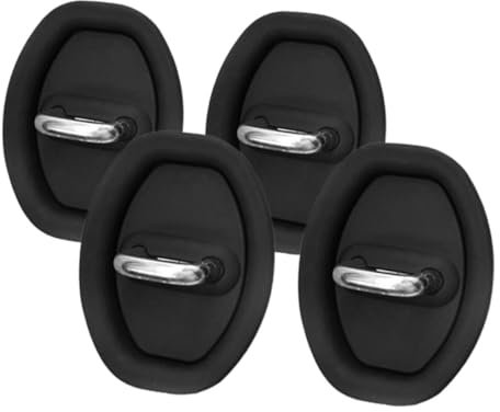 iplusmile Car Door Lock Protective Covers 4Pcs Silicone Shock Absorption Pads for Vehicle Door Latches Noise Reduction and Anti-Rust Protection