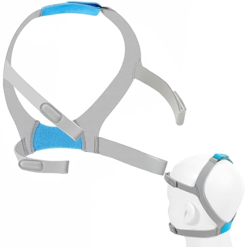 TOFOCO Ersatz-Kopfband kompatibel mit Airfit F30 CPAP-Maske, Verstellbares Kopfband für F30 Full Face CPAP-Maske, Grau