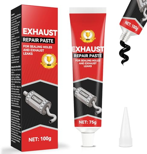 Nayrmaer Auspuff Dichtmasse, 100g Hitzebeständig Auspuff Paste, Auspuffreparaturpaste für Autoschalldämpfer, Endrohre, Katalysatoren usw.