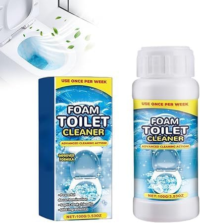 2025 Powerful Foam Drain Cleaner – Strong Sink & Toilet Unblocker Powder, Active Foam Pipe Cleaner for Bathroom, Kitchen, Shower & Toilet Drains, Limescale & Odour Remover (1 PCS)
