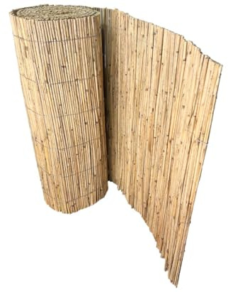 Schilfrohrmatte, Naturmaterial, Sichtschutz, Natur, 60 x 500 cm, Einfache Montage