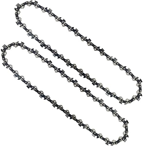 Opuladuo 2 cadenas de sierra de poste de 25 cm para Black+Decker PS7525, cadenas de sierra de cadena de repuesto de 25 cm para Black+Decker PS7525-GB -3/20.3 cm .050 (1.3 mm) de calibre, 40 eslabones