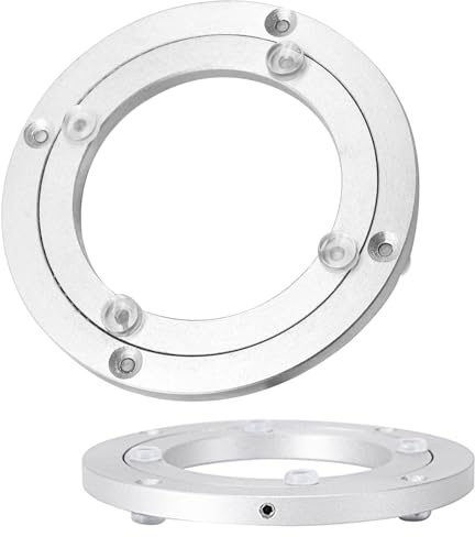 1 st kraftig aluminiumlegering vridbar skivspelare med roterande lager, stor skivspelare för matbord, Lazy Susan-lager kraftig metalllager, Ø 12 tum 16 tum 20 tum 24 tum 32 tum vridbar skivs