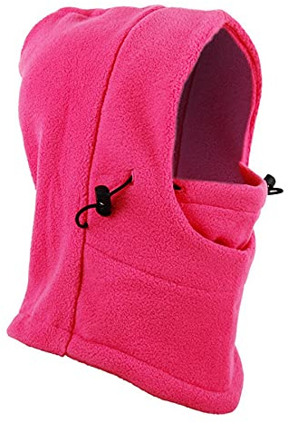 HomDSim Child Ski Warm Hat Winter Full Face Neck Mask Cap Motorcycle Thermal Fleece Ski Balaclava Pink