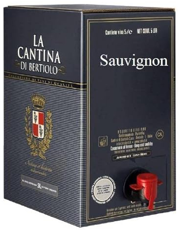 LA CANTINA DI BERTIOLO VINO BLANCO SAUVIGNON BAG IN BOX 5 LT