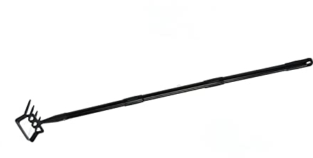 banapoy Azada de estribo y cultivador,rastrillo de escarda ajustable 2en1 Azada estribo y rastrillo de 4 púas Cultivador de escarda, herramienta de jardín para escardar(3 Secciones) (g4sb82vgut-11)