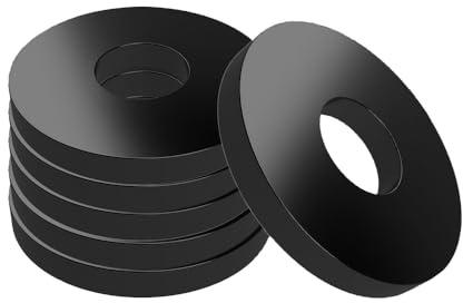 Offgridtec Edelstahl-Unterlegscheiben DIN304 V2A, M12 x 37 mm, korrosionsbeständige Unterlegscheiben für Solar-Montage, Bauwesen, Elektronik, Automobil- und Industrieanwendungen (20 Stück, Schwarz)