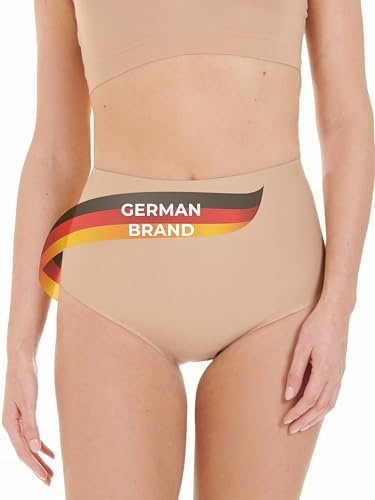 TONEST Shapewear - Intimo Snellente - Mutande Modellanti - Vita Media - Slip Contenitivo - Mutande Donna Pancia Piatta - Invisibile - Post Parto - 1100-MS-FC (38, Beige)
