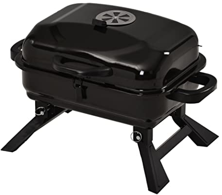 BBQ Grills Tragbarer BBQ-Grill Mit Klappbaren Beinen Und BBQ-Tischplatte Aus Edelstahl Holzkohle-BBQ-Grill Für Das Kochen Im Freien Holzkohlegrill Picknickgrill