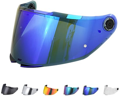JQF Gear Visiere Casque Moto pour MT 28B/Thunder 4 | Visière de Casque de Protection Contre Le Vent Moto,Remplacement de lentille de Casque de Visière de Casque de Moto