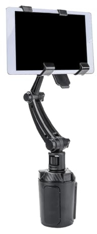 Handyhalterung mit Auto-Becher, Autohalterung mit Handybecher - Automatische Handyhalterung mit langem Arm und 360-Grad-Drehung, verstellbare Gabel