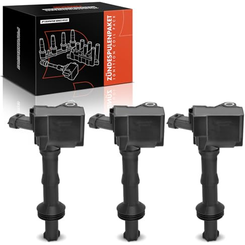 Frankberg 3x Bobine d'Allumage 3-Pôles Compatible avec C3 Aircross II 2C 2R 2017-2024 C4 Cactus 2014-2024 2008 I CU 2015-2024 208 I CA CC 2013-2019 Remplacer# 9808653680