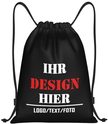 Tingwei Personalisiert Rucksack in Großpackung, personalisierte Sporttasche, turnbeutel für Herren und Damen, wasserdicht sportbeutel mit Foto/Logo/Text, Schwimmtasche für Kinder und Erwachsene