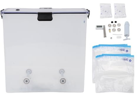 Caja de Secador de Filamento de Impresión 3D, Caja de Almacenamiento del Deshidratador de Filamentos, Soporte de Rodillos de Rodadura a Prueba de Humedad con Bolsa de Sellado y