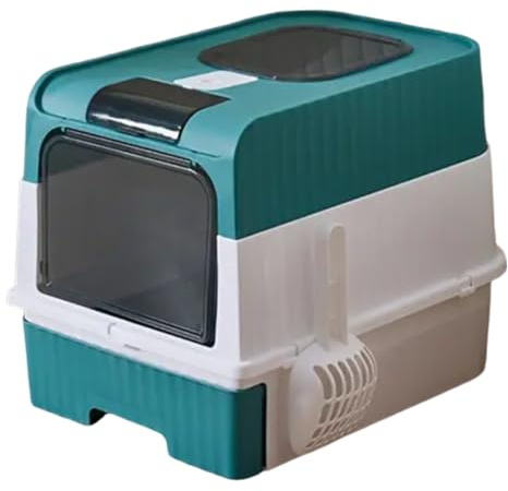 Caja De para Gatos,Cajón con Tapa Y Control De Olores | Enclosure Plegable Ligero Portátil Incluye Palita Y Bolsas para Viajes Y Uso Diario