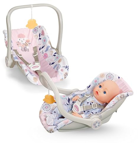 Baby Annabell Comfort Seat - 2 in 1 doll seat & carrier - Lightweight & incl. seatbelt - Fits any 43cm & 36cm doll - 100% plastic free packaging - Suitable for children aged 3+