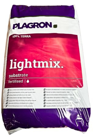 PLAGRON Lightmix 50 L – Leichte, vorgedüngte Blumenerde mit Perlit – Ideal für Indoor & Outdoor Anbau – Luftiges Substrat für kräftiges Pflanzenwachstum – SomosTrade