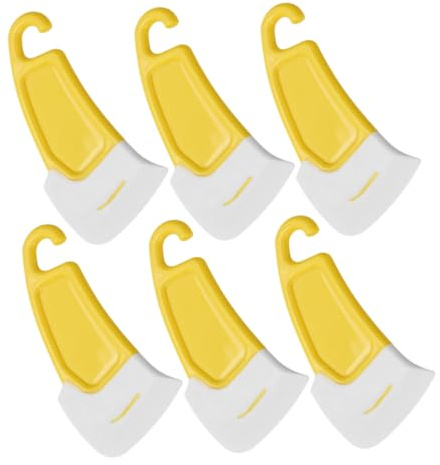 Sosoport Grattoirs à Poêle En Silicone Résistants à Haute Température, Lot De 6 Pièces Compactes Pour Nettoyage Des Casseroles Et Woks, Outil Multifonction Cuisine Pratique Pour Usage Quotidien