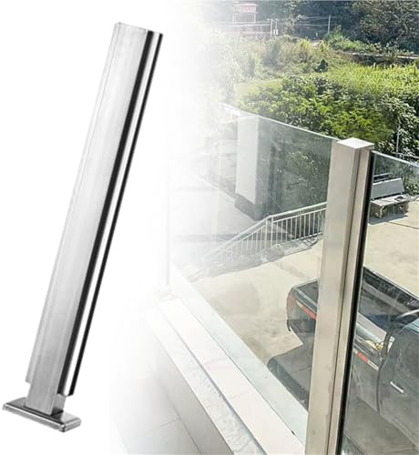 Palo per ringhiera in vetro per esterni in acciaio inossidabile, colonna per balaustra vitrea da balcone in acciaio inox, kit di ringhiera per scale interne moderne, pali per balaustre