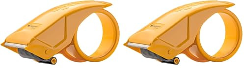 KANGARO Packbandabroller, Klebebandabroller 50-75mm, Abroller für Packband Farbmix, 1Stk., (Packung mit 2)