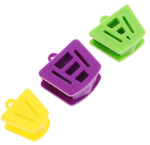 Rosenice Zahnärztliche Mundstütze, Beißblock, interne Stütze aus Silikon, gepolsterter Mundöffner, Retraktor, Okklusionspolster, orthodontische Hilfsmittel, 3 Stück