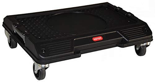 Keter Tablett mit Rollen, Connect, Schwarz, System, 55,7 x 43,7 x 16,4 cm