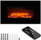 Monzana® Chimenea Eléctrica de Pared 900W/1800W Mando a Distancia Estufa Fuego Artificial Termostato Temporizador