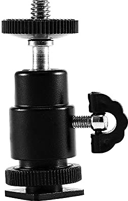 Rótula De Trípode Cabeza De Bola Trípode para Cámara Adaptador Girar La Mini Cabeza De Pelota De Zapata De 1/4 Soporte De Luz De Flash Soporte Cabezal De Bola con Cerradura