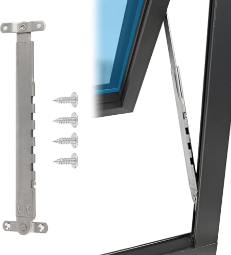 Tissting Window Stay Window Support Limiter Right Window Bracing Limiter Stainless Steel Telescopic Stand External Window Strut Windproof
