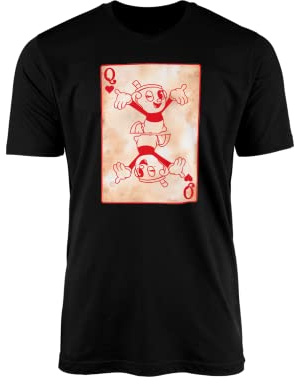Chalice Girl T-Shirt Top Tee Game Head-Cup Cute Delicious Last Course Secret Mission Chef Saltbaker Tritagonist Mugman Friend Damsel Distress Gift Present (Black, 3XL)