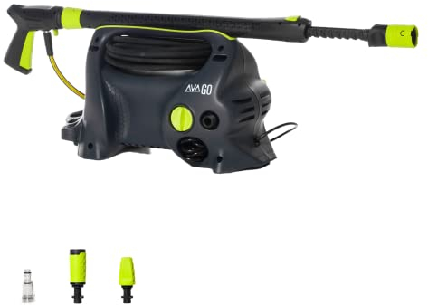 AVA Hochdruckreiniger GO P40 (Medium), 120 bar, 390 L/h, 1700 W, Mobiler - inkl. 6m Hockdruckschlauch, Variodüse, Dreckfräse, Hochdruckwasserpistole & Zoomlanze