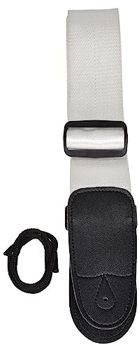 Chord | Verstellbarer Gitarrengurt aus Nylongewebe | Weiß
