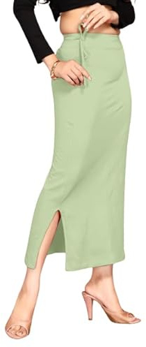 ALYNE Blended Saree Shapewear Petticoat for Women, Women's Blended FullElastic with Drawstring Saree Shapewear