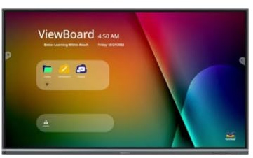ViewSonic 75' LFD Interact 4K UHD 20Pts ViewBoard® 16:9 64GB 450nit 8ms 1200:1 178/178 3xHDMI 6xUSB-A USB Type-C 3xHp IFP7550-5F