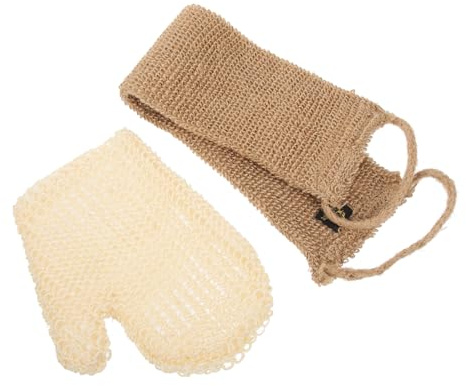 FOMIYES Körperpeeling-schrubber Mit Langem Duschhandschuh Und Rückenwaschhandtuch Für Gründliche Körperreinigung Hergestellt Aus Hautfreundlichem Material Für Geschmeidiges Hautgefühl