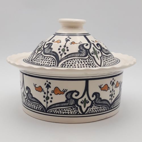 Cazuela Querouana marroquí negra - D 25 cm