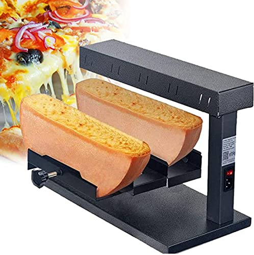 Cheese Melter 750W - Commercial Electric Cheese Machine For Home Restaurant - Rapid Heating Countertop Cheese Heater - Angle Adjustable Multi-Function