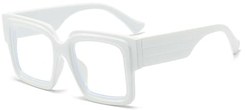 MUTYNE Brillengestelle Damen Herren Übergroße Brillen Transparenter Rahmen Computerbrille