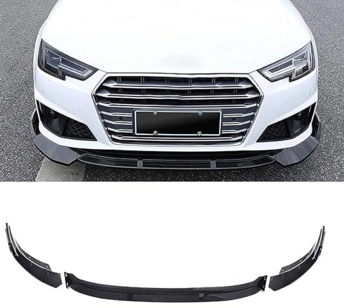 WXJFFF Auto Frontspoiler für Audi A4 B9 Sline S4 Sedan 2019, Frontstoßstange Lippe Spoiler, Front Spoilerlippe Splitter Diffusor Body Kit, Auto Tuning Zubehör