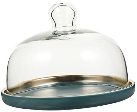 Générique 1 Jeu moule à gâteau en verre couvercle assiettes à sandwich bombé afficher matériel de fabrication de gâteaux crozets de savoie canapeche plateau de collation vaisselle Un verre