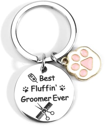 Personalisierte Hundefriseur Schlüsselanhänger, niedliche Hundepfoten-Auto-Schlüsselanhänger, Geschenke für Frauen, Ehefrauen, Freundinnen und Mütter, ideal für Geburtstage, Hochzeiten und