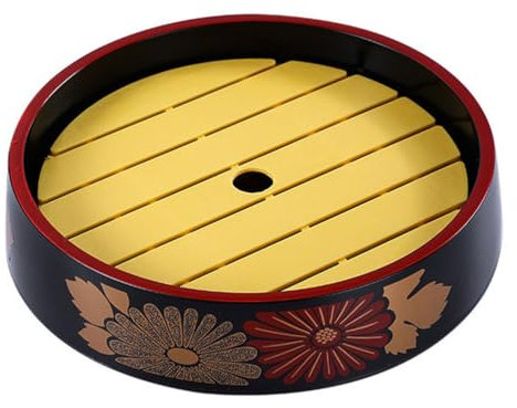 Set di vassoi per sushi giapponesi con vassoio rotondo per sushi, con vassoio per sashimi e secchio per sushi, vassoio per sashimi per cibo secco e ghiaccio