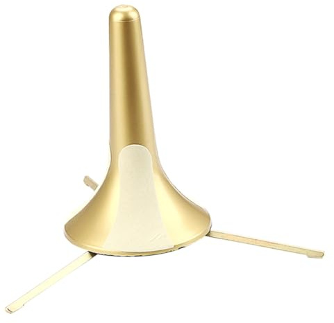 JEWEDECO Portable Trumpet Stand Metal 3 Leg Trumpet Support Foldable Wind Instrument Holder Sturdy Simple Design and Oboe Accessories